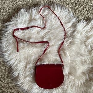 Vera Pelle Vibrant Red Crossbody Bag